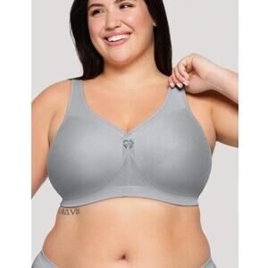 Glamorise NWOT Size 46D Gray Magic Lift Wireless Minimizer Everyday Bra 1005